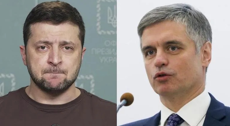 Zelenskyy and Vadym Prystaiko.jpg